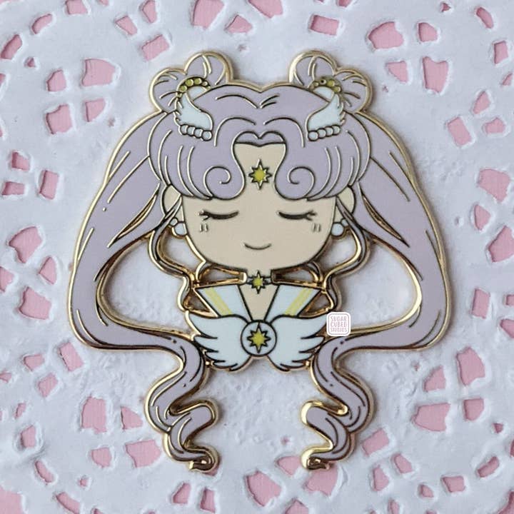 B-Grade:: Chibi Cosmos - Pretty Guardians - Pin Esmalte por atacado de Sugar Cubed Studios