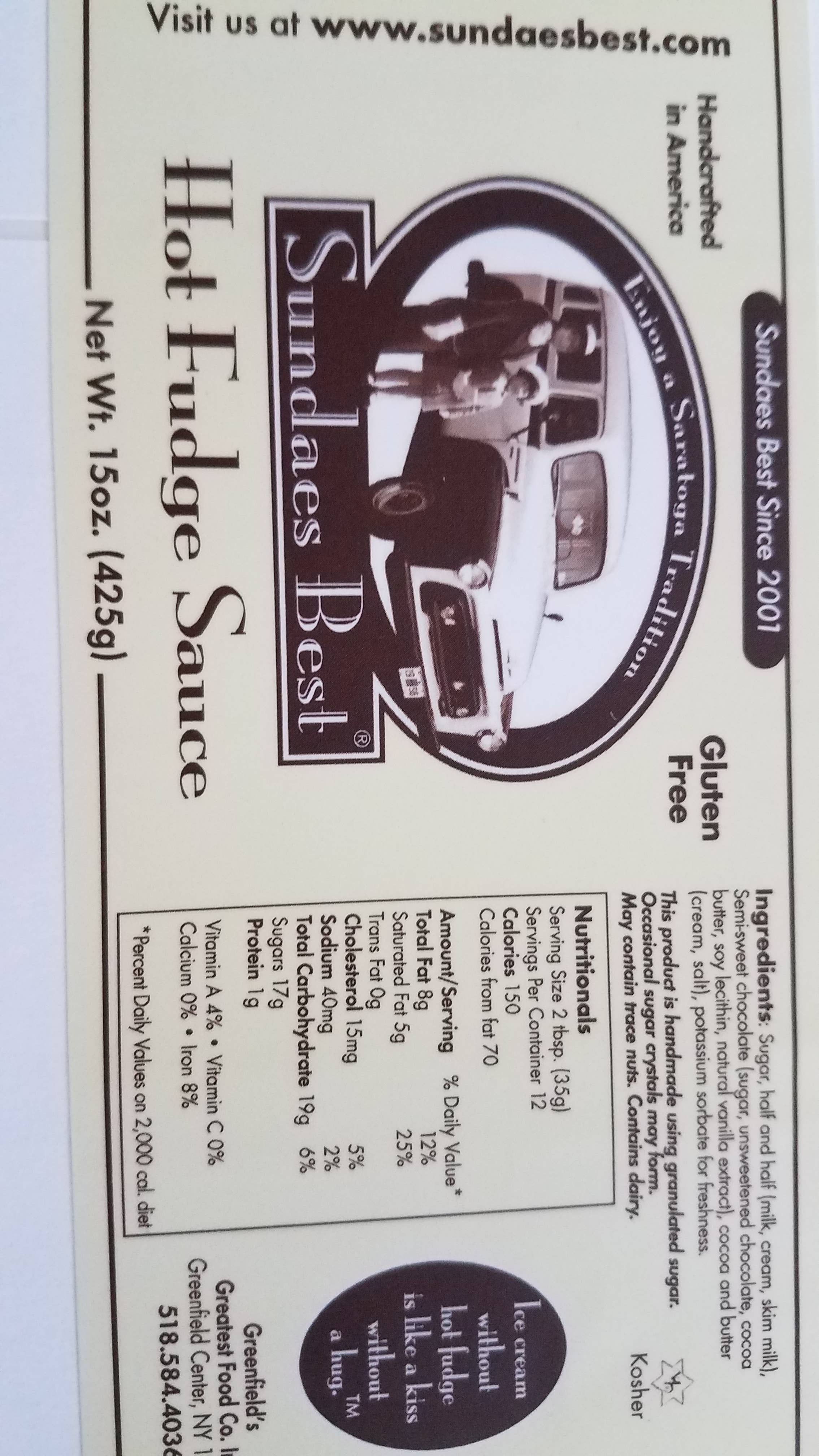 Sundaes Best Hot Fudge Sauce - Wholesale Hot Fudge/Chocolate Spread - Original Sundaes Best Hot Fudge Sauce5