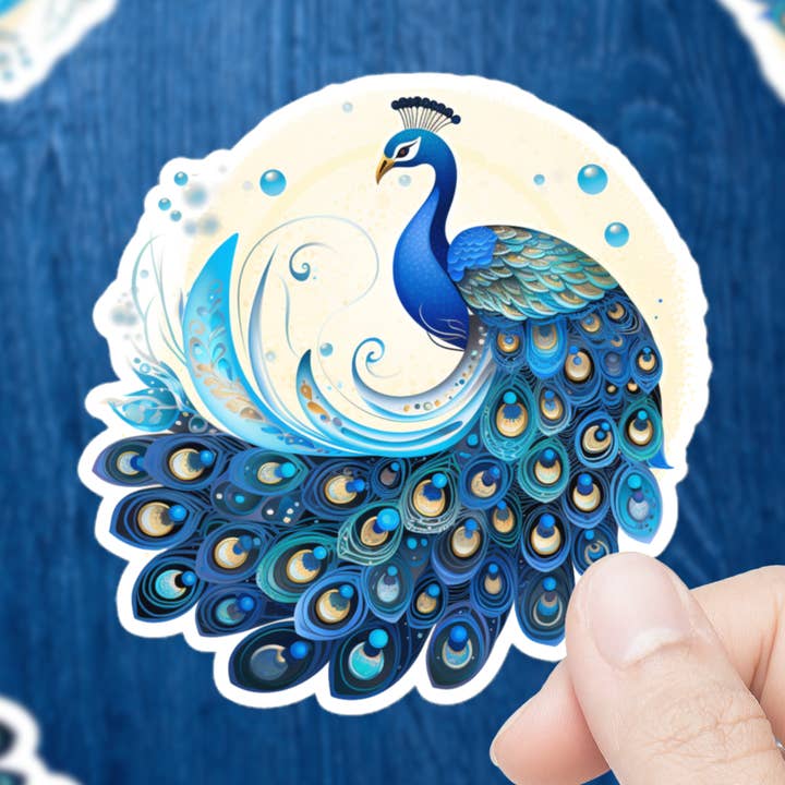 Pfau-Aufkleber für den Großhandel von Mystical Clarity