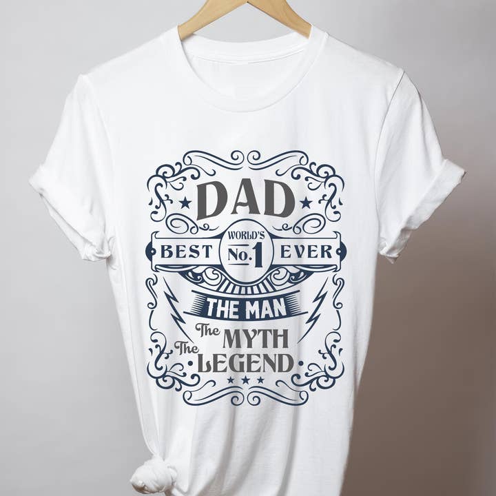 The Man The Myth The Legend Shirt, World's Best Dad Shirt for wholesale by EagleAceApparel