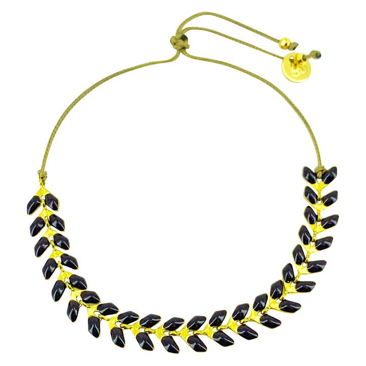 Sophie Deschamps Bijoux – Engroshandel Armbånd med led og kæde – LEOPOLD armbånd med emaljeret kæde14