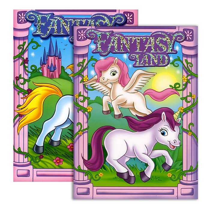 Fantasy Land Folie Præget Farvelægning og aktivitet Book for engroshandel hos Luna Office Supply - Everyday Essential