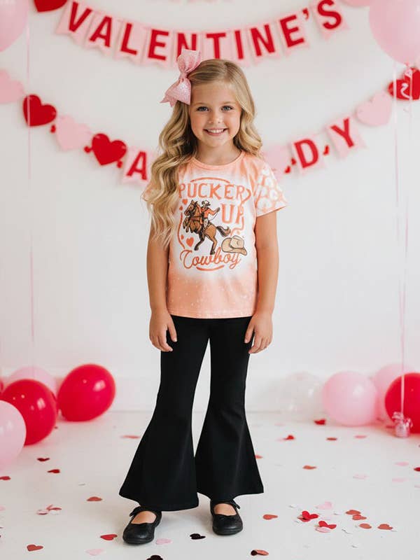 "PUCKER UP Cowboy" top black pant sets XCH0018-19H for wholesale by luluclothes