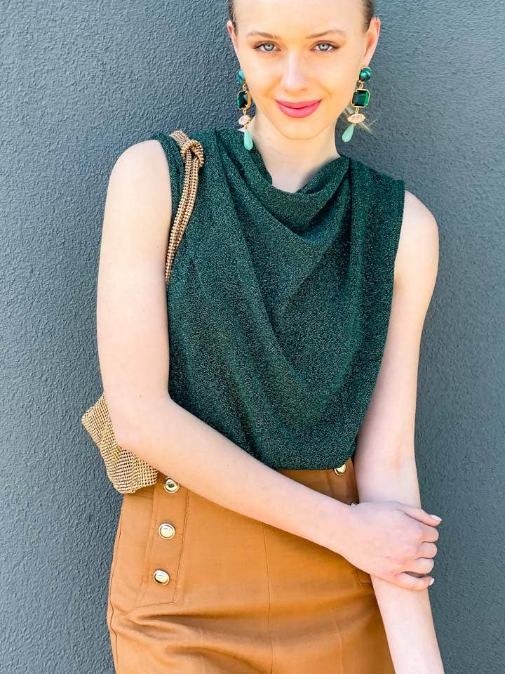 Haut à col bénitier Hoss Green pour la vente par HOSS