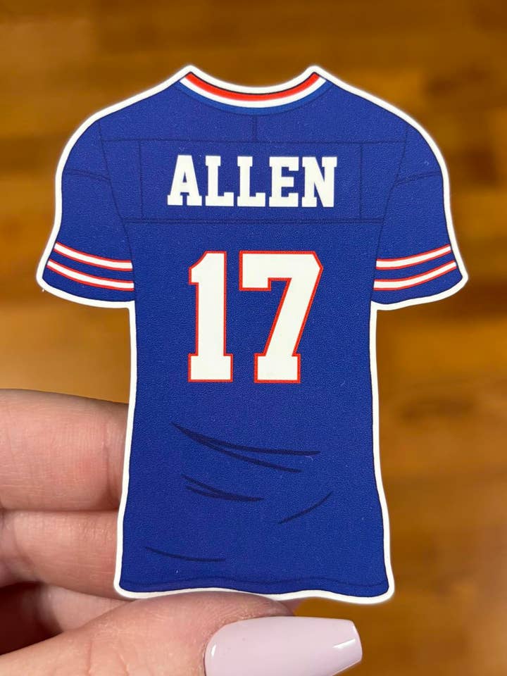 Buffalo Jersey Sticker | Car Sticker | Buffalo and other Purchase Wholesale buffalo bills patches. Free Returns & Net 60 Terms on Faire trending on Faire.