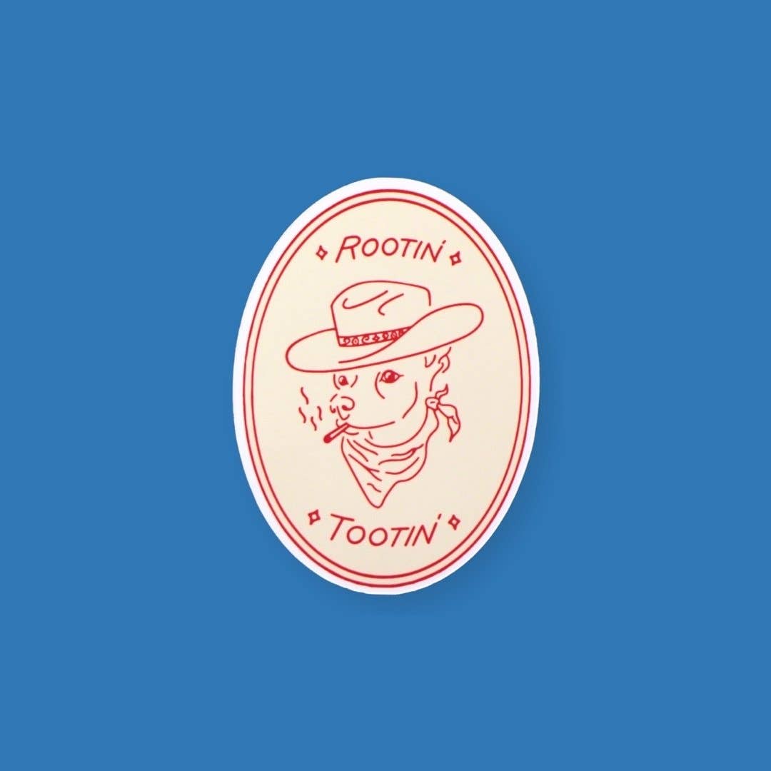 Parker Goods - Vente Autocollant - Autocollant Rootin' Tootin'