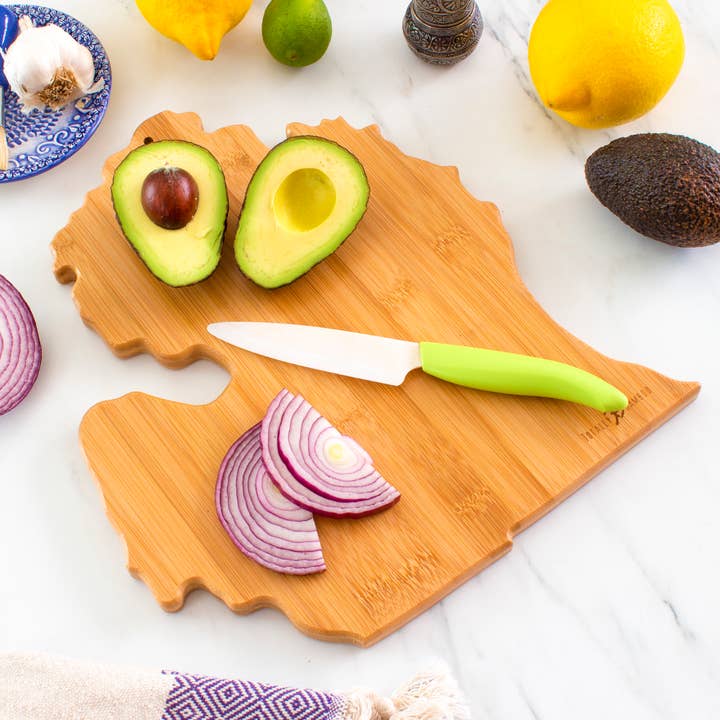 Totally Bamboo - Wholesale Cutting Board - Destination Michigan Mitten Cutting Board3