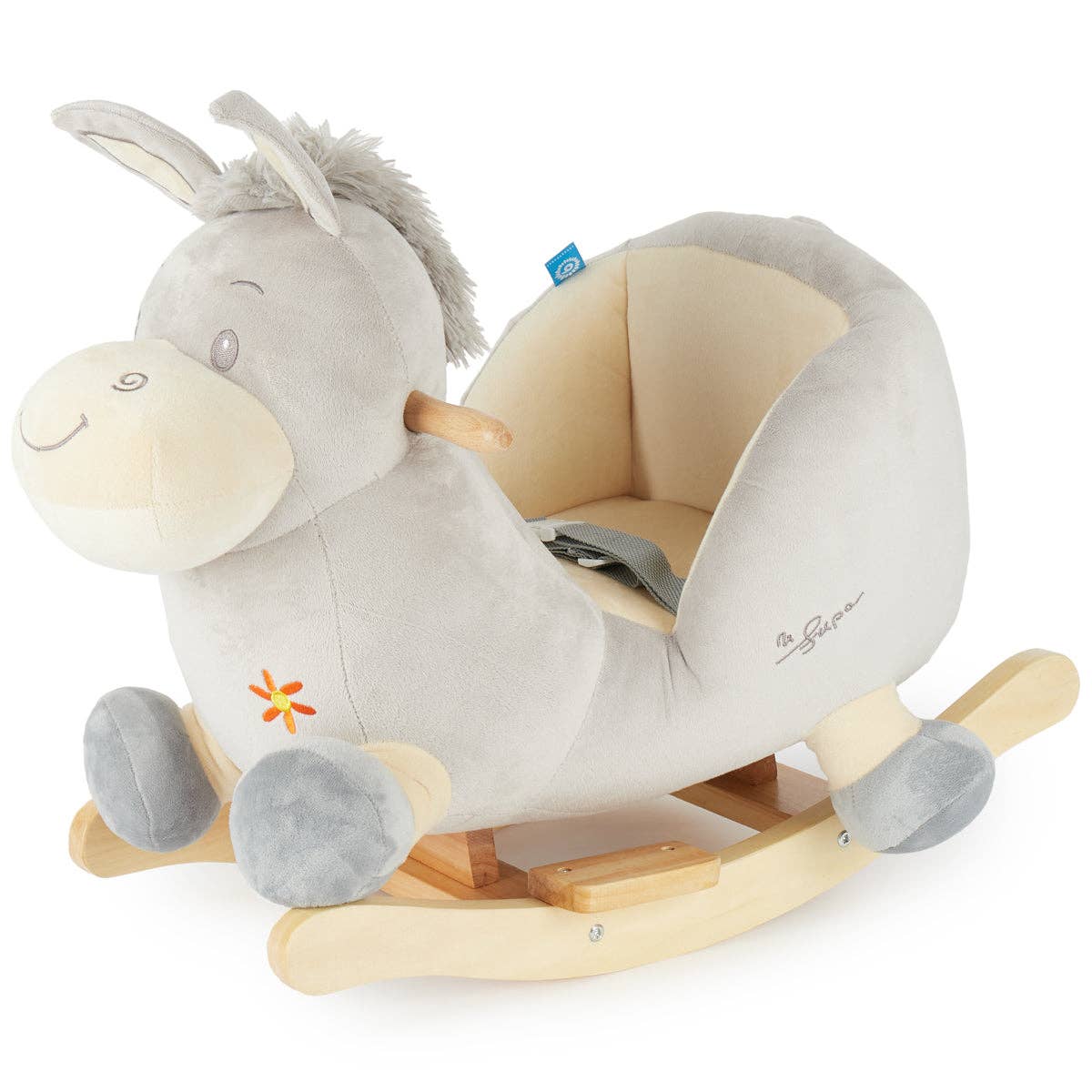 Bieco Spielwaren - Vente Cheval à bascule – enfant - Âne à bascule en peluche Fips pour bébé0