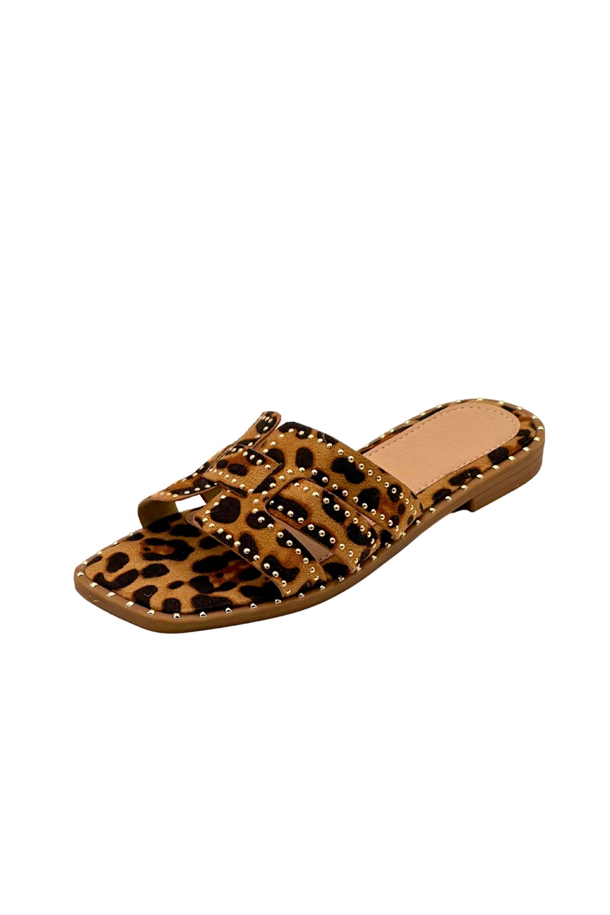Stephan Paris - Wholesale Mules - Women's - Flat studded suede mules SS-1675