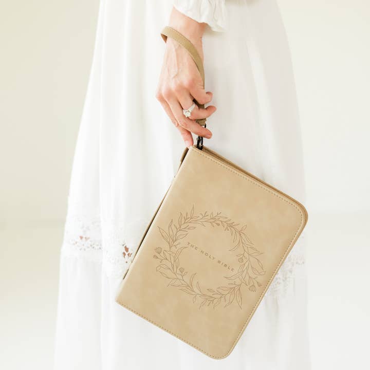 Ever, AJ - Wholesale Bible Cover - Bible Cover, Vegan Leather, Wreath Bible Case, Holy Bible3