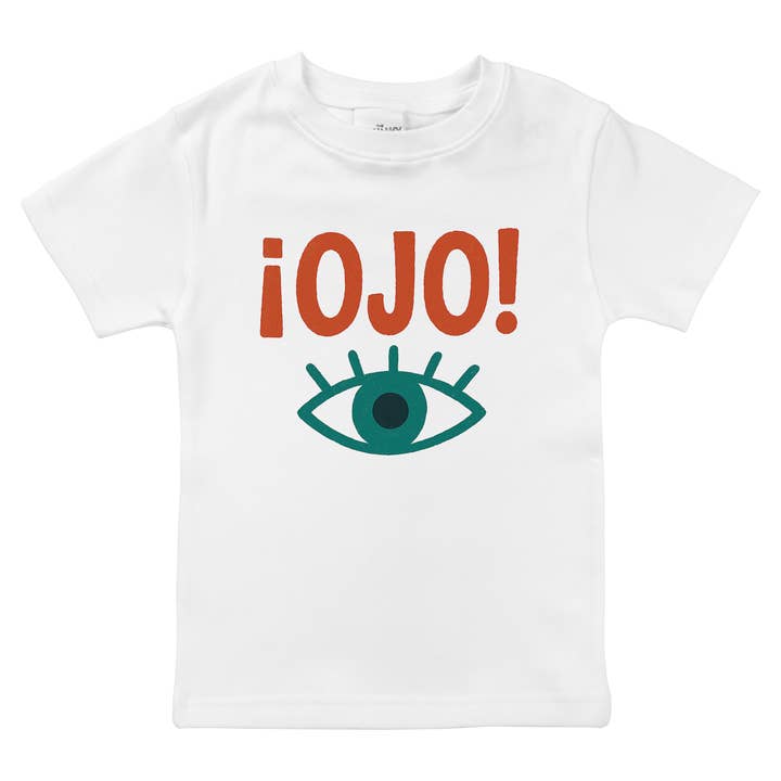 Spunky Stork - Wholesale Screen Printed T-Shirt - Kids - Ojo Eye Watch Out Spanish Baby Kids Organic Graphic Tee5