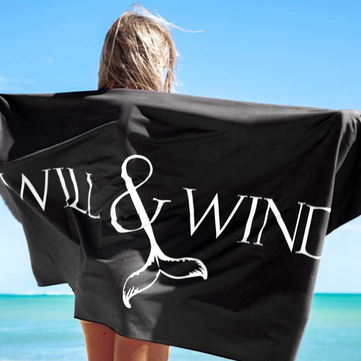 Will and Wind - Beach Towels & Accessories - Wholesale Beach towel - Turtle on Beach Travel Towel / Beach Towel - Lux Microfibre3