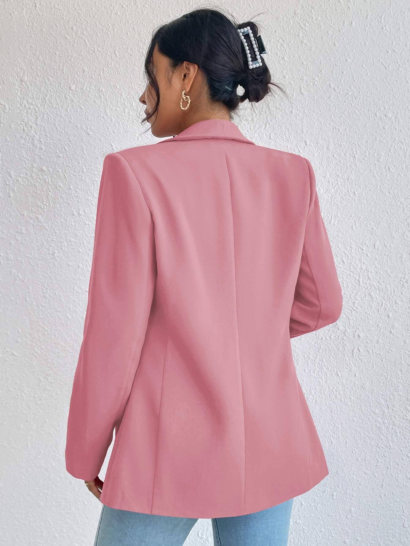 Flarix - Vente Blazer – femme - blazer à col châle uni6