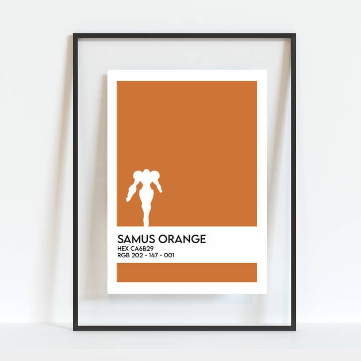 Retro Samus Gamer Print (5"x7") for wholesale by Colour Me Fun