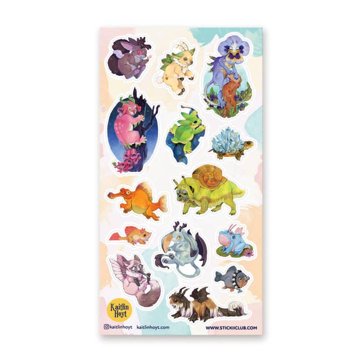 STICKII - Wholesale Sticker - Fantastical Animal Hybrids Sticker Sheet