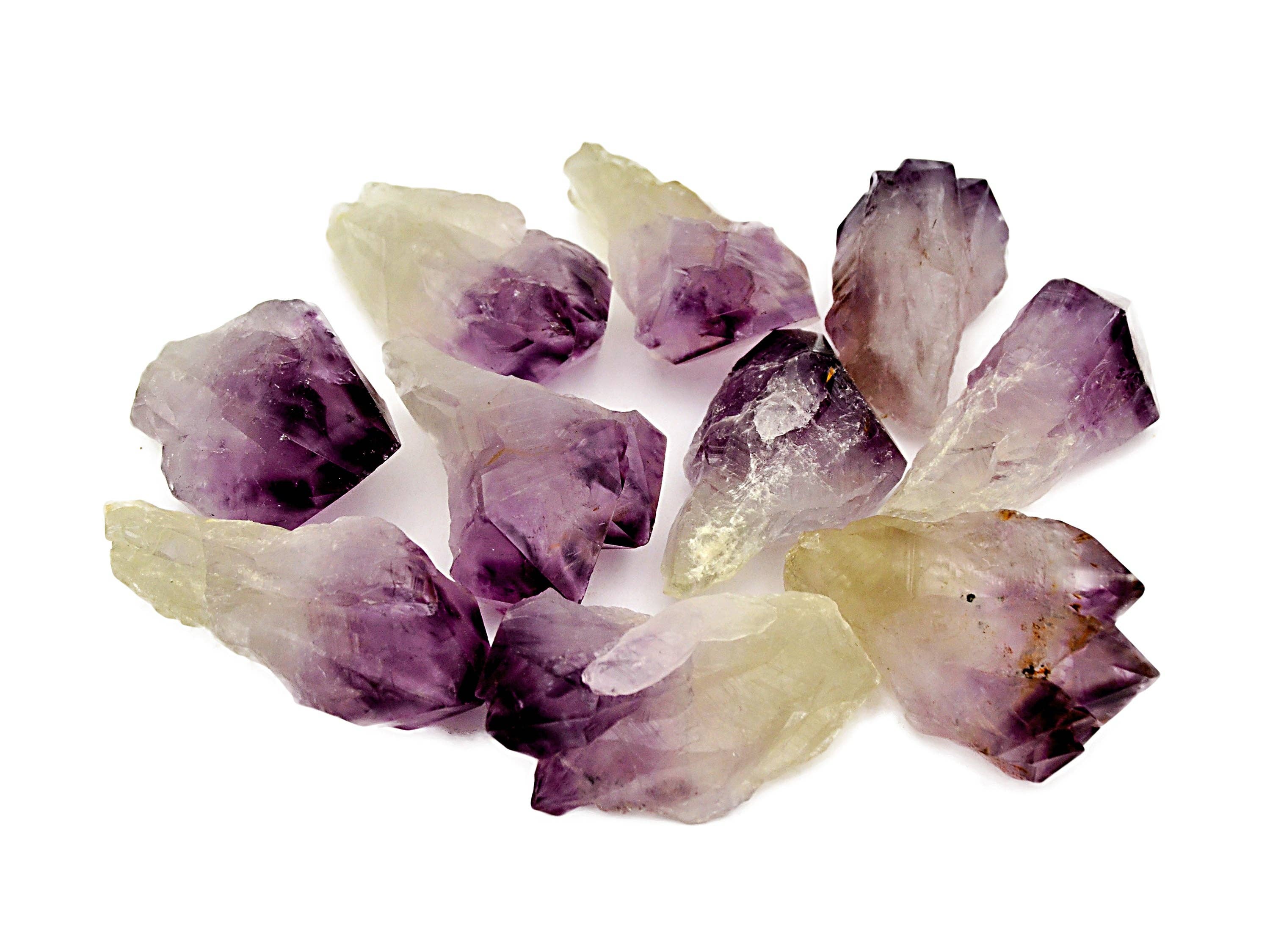 Kaia & Crystals - Wholesale Spiritual Stone/Crystal - Extra Quality Rough Amethyst Points 500g Lot (10-11 Pcs)5