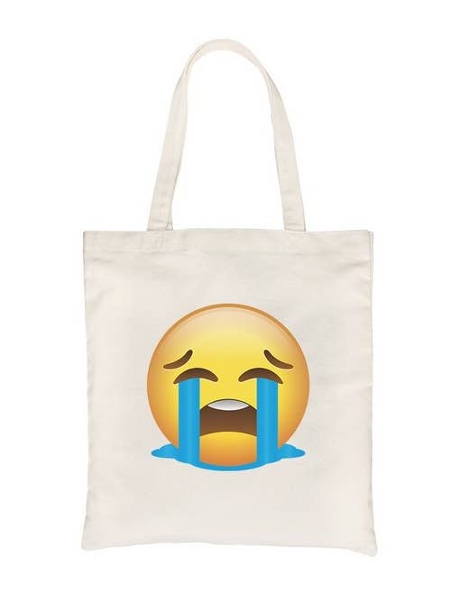 Emoji-Crying - Borsa in tela per la vendita all'ingrosso da parte di 365 In Love