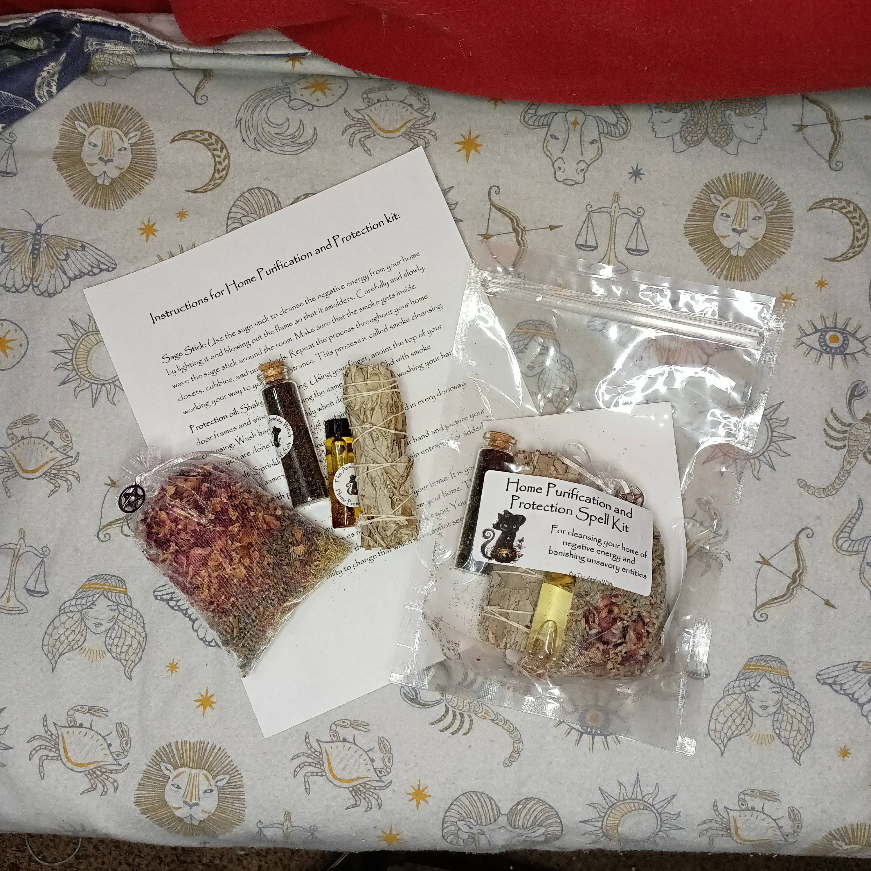 The Avidity Witch - Wholesale Meditation Supplies - Home Purification and Protection Spell Kit10