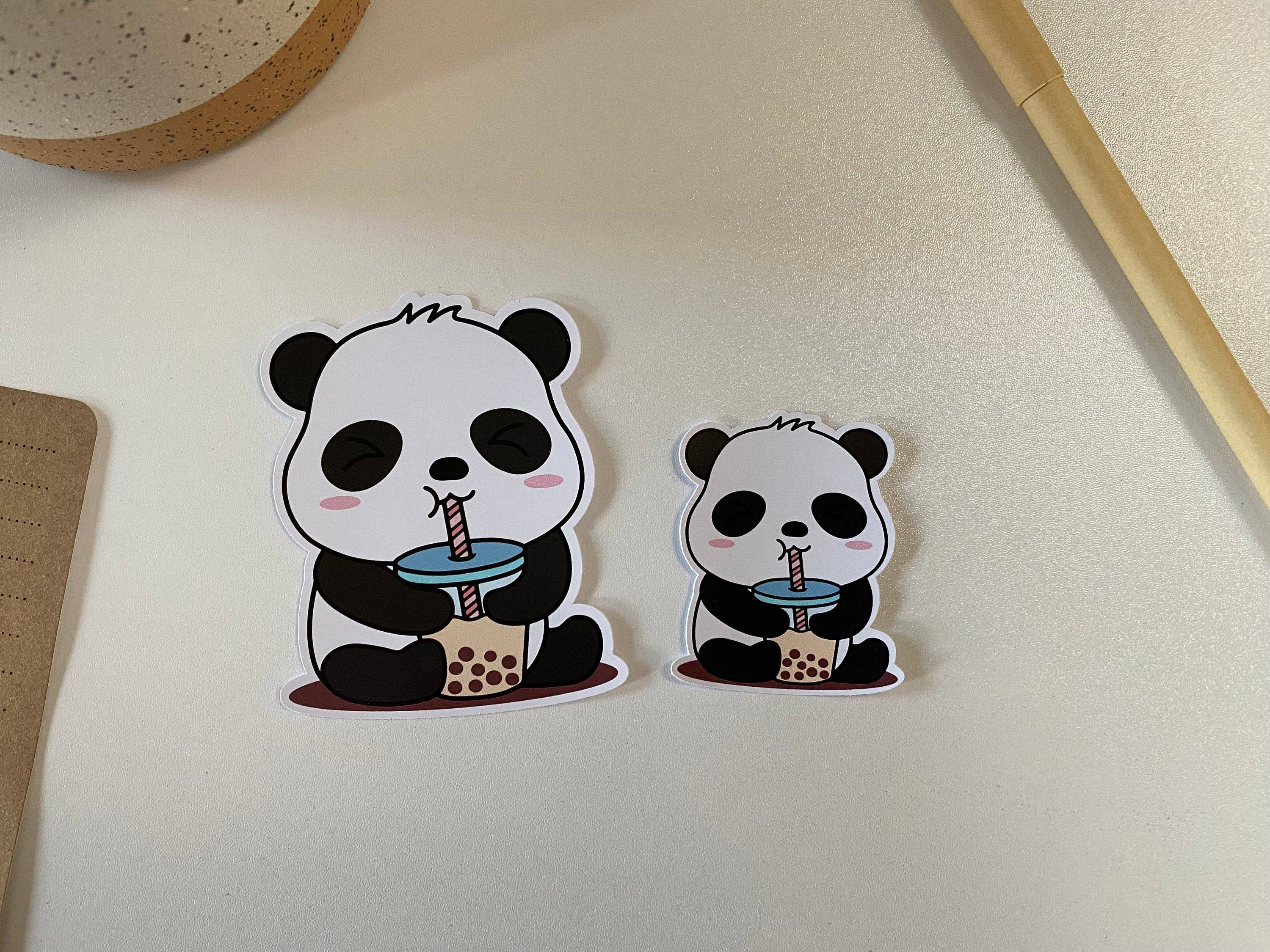 Fig Tree Works - Wholesale Sticker - Panda Boba Vinyl Sticker1