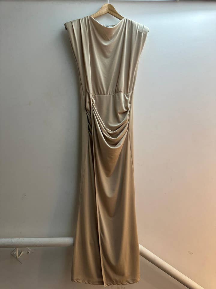 LORIANE - Wholesale Dress - Women's - 10586 tight long dress with front slit one size