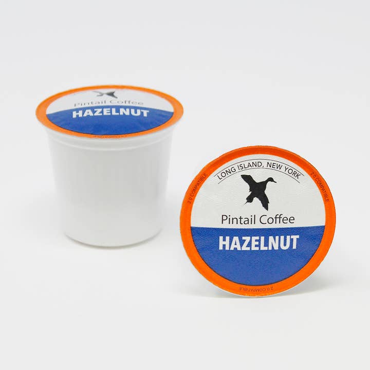 12 Count Hazelnut Single Serve Cups for wholesale by Pintail Coffee