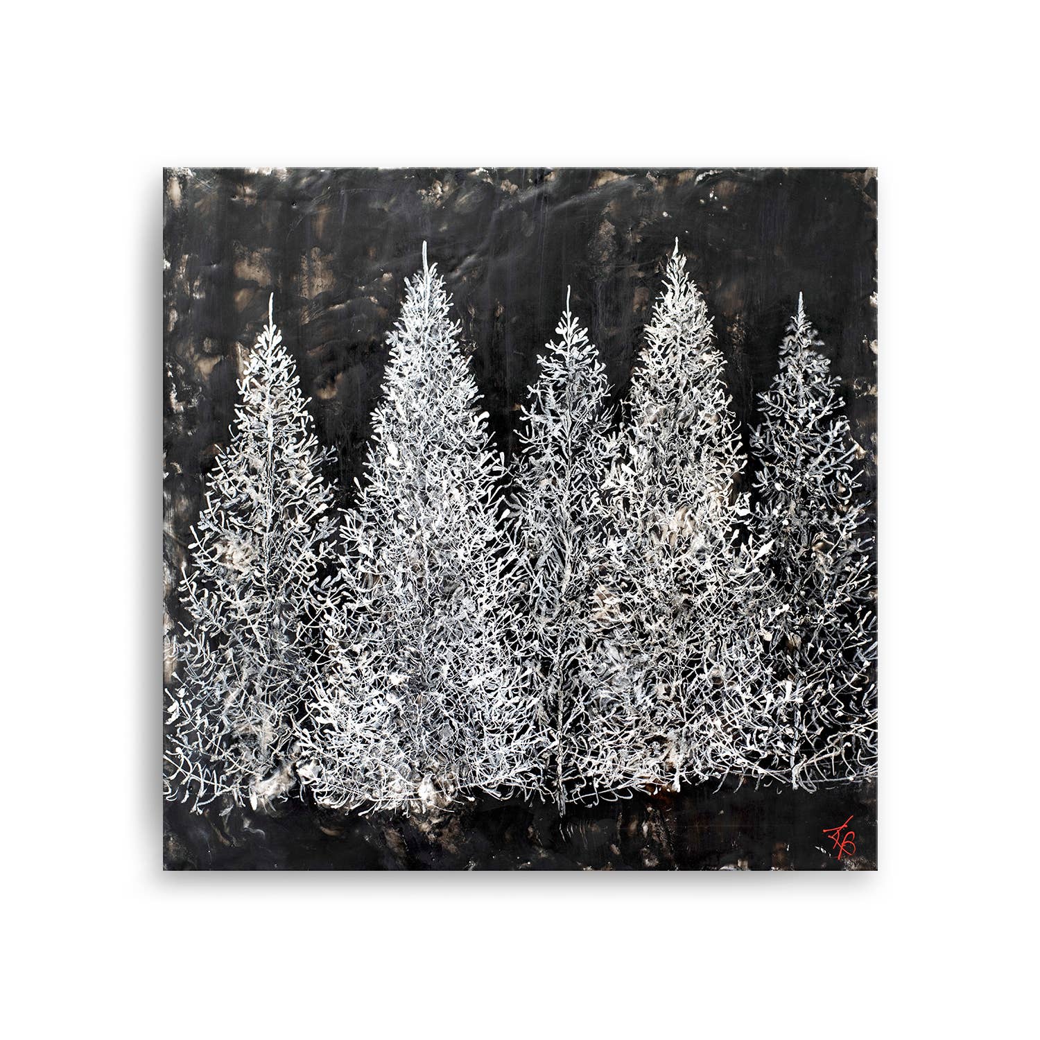 Blanc antique Monoscape XIII Tableau mural sur toile enveloppée par Karen Biery en vente sur Faire3