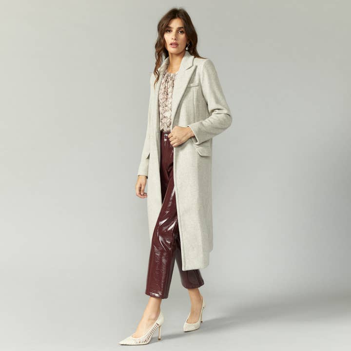 Ona Brushed Slim Coat for wholesale by Greylin