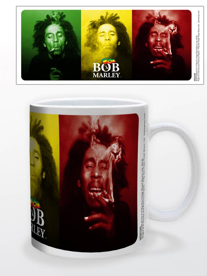 Bob Marley - Tricolor Smoke Mug for wholesale by Pyramid America