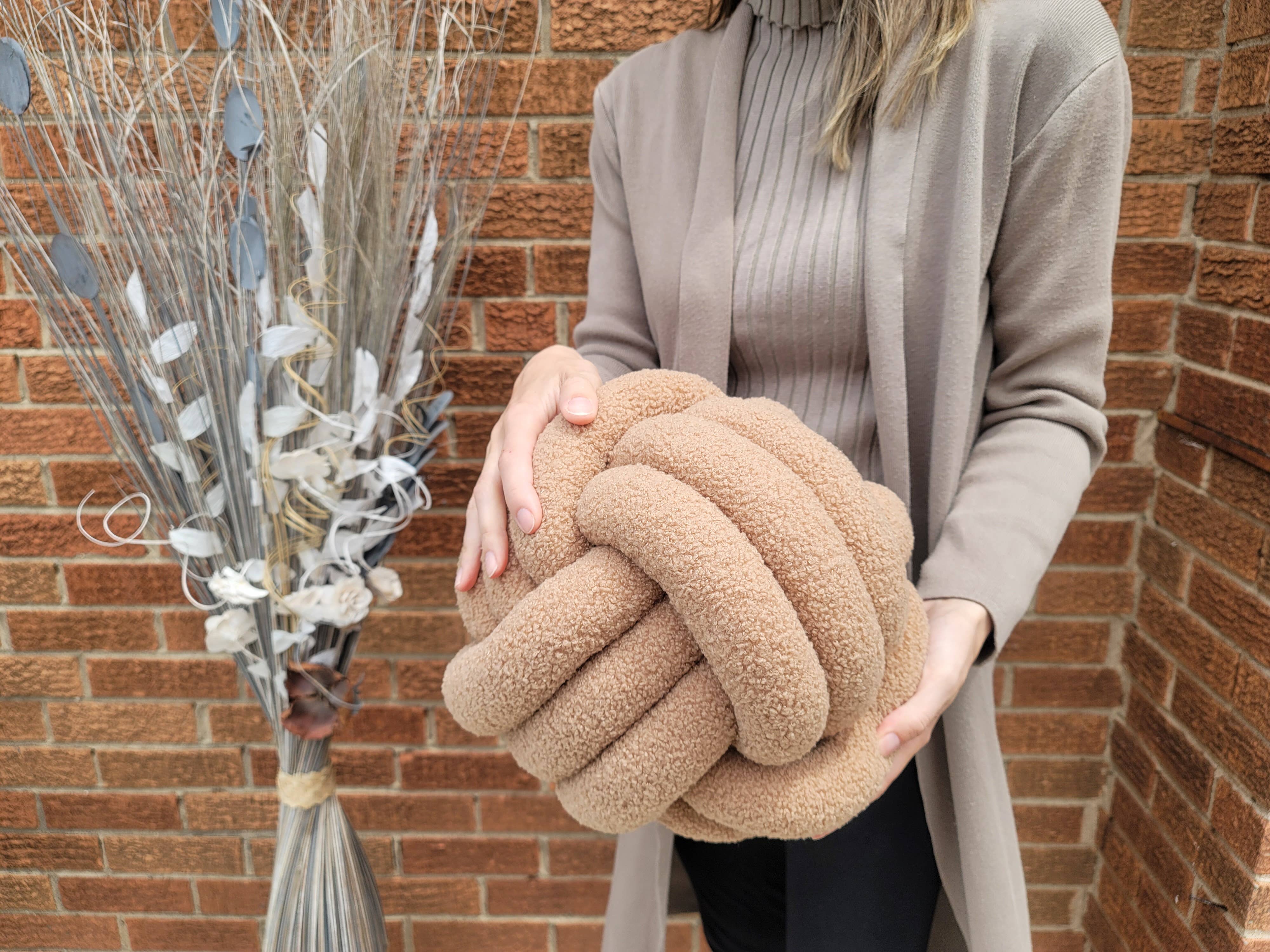 SUF Products LLC - Wholesale Throw/Decorative Pillow - Boucle Knot Pillows Soft and Cozy - Trendy Textured cushion17