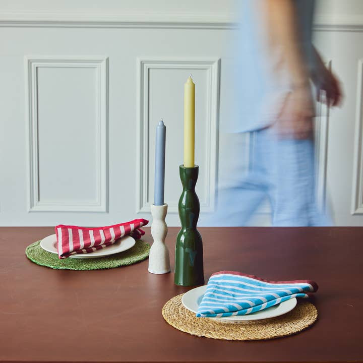 YOD&CO - Wholesale Placemat - Seagrass Placemats Set of 2 - Dark Green / Grey4