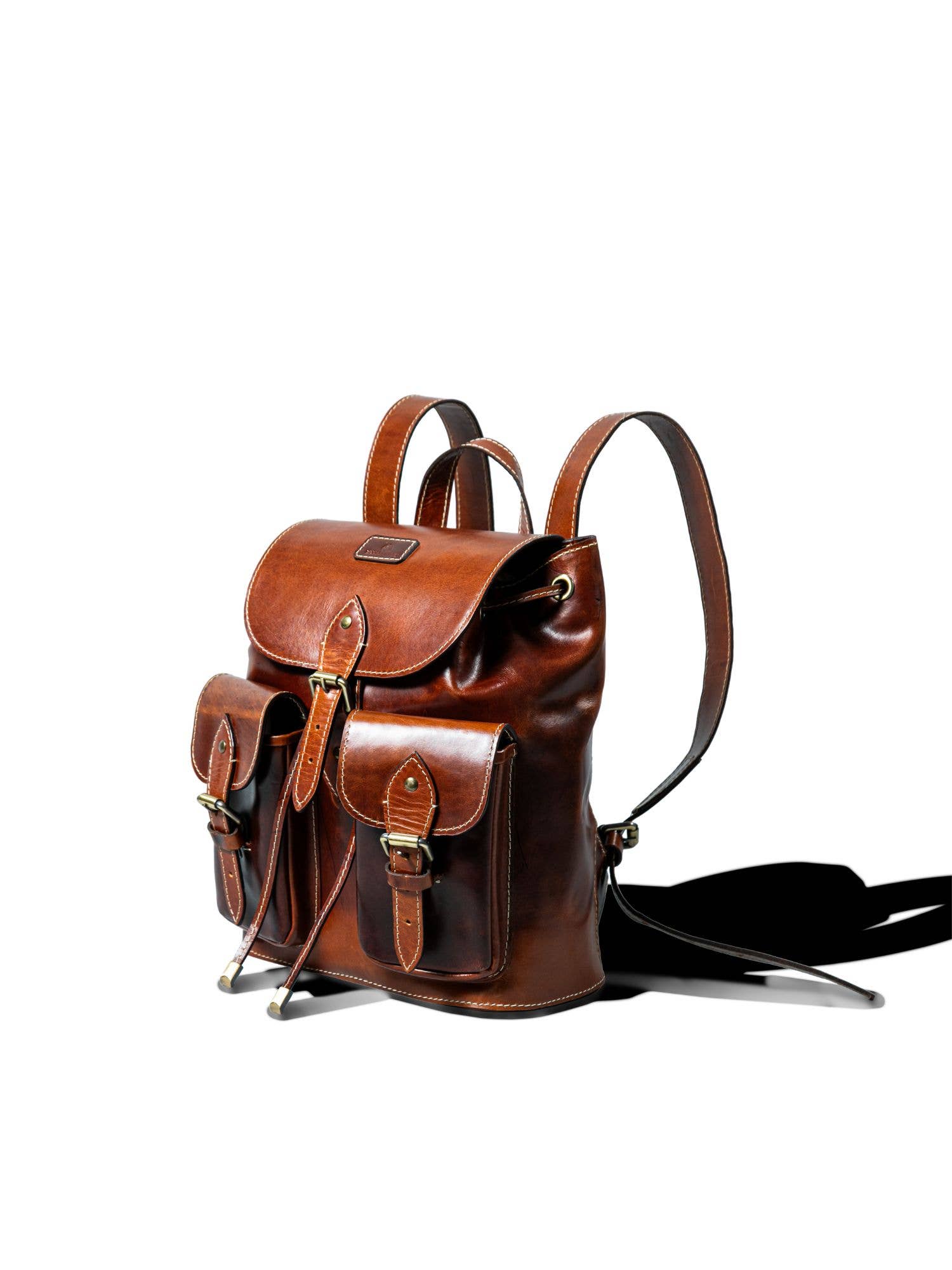 Alejandra Collective - Wholesale Backpack - Unisex - Unisex Leather Backpack Cognac1