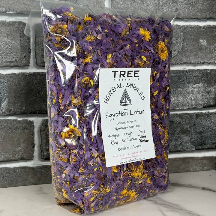 Tree Fifty Four – Engroshandel Løs te – Blå Lotus Brudt Blomst | 2oz - 1 KG | Bulk Urter