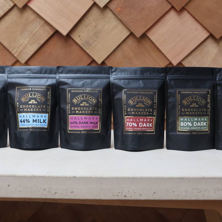 Hallamark heiße Schokolade 250 g für den Großhandel von Bullion Chocolate