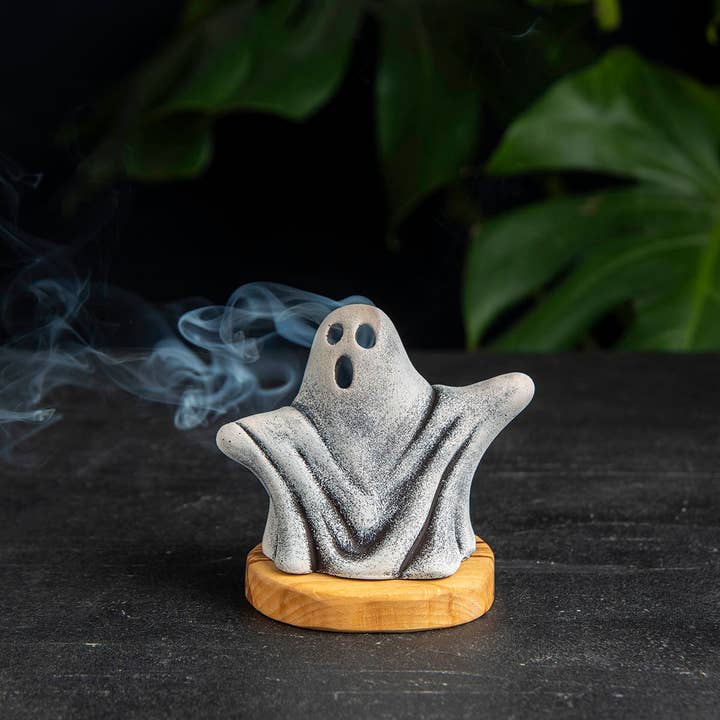 Troy Touch – wholesale Incense holder – Natural Ghost Incense Holder for Halloween, Smoker Ghosts2