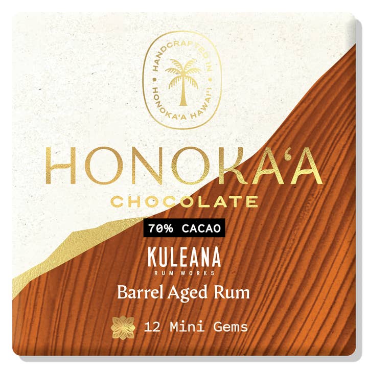 Floral Gem Box: Barrel Aged Rum for wholesale by Honokaa Chocolate