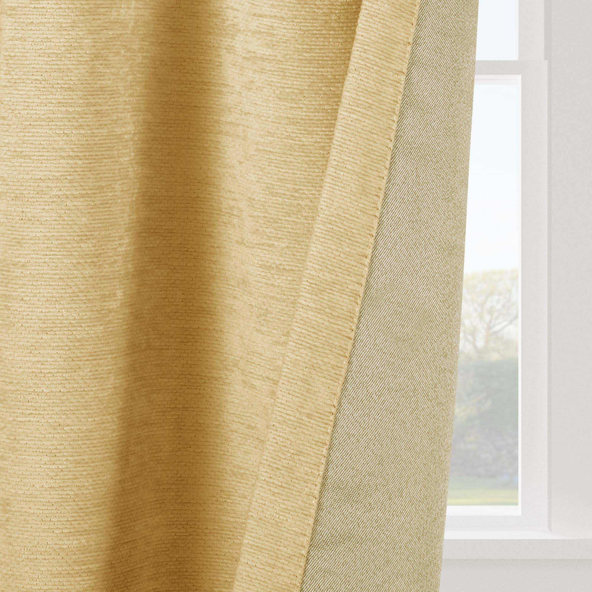 Awesome Home - Wholesale Curtain - Chenille Room Darkening Back Tab Curtain, 1 Panel, 52"x96"11