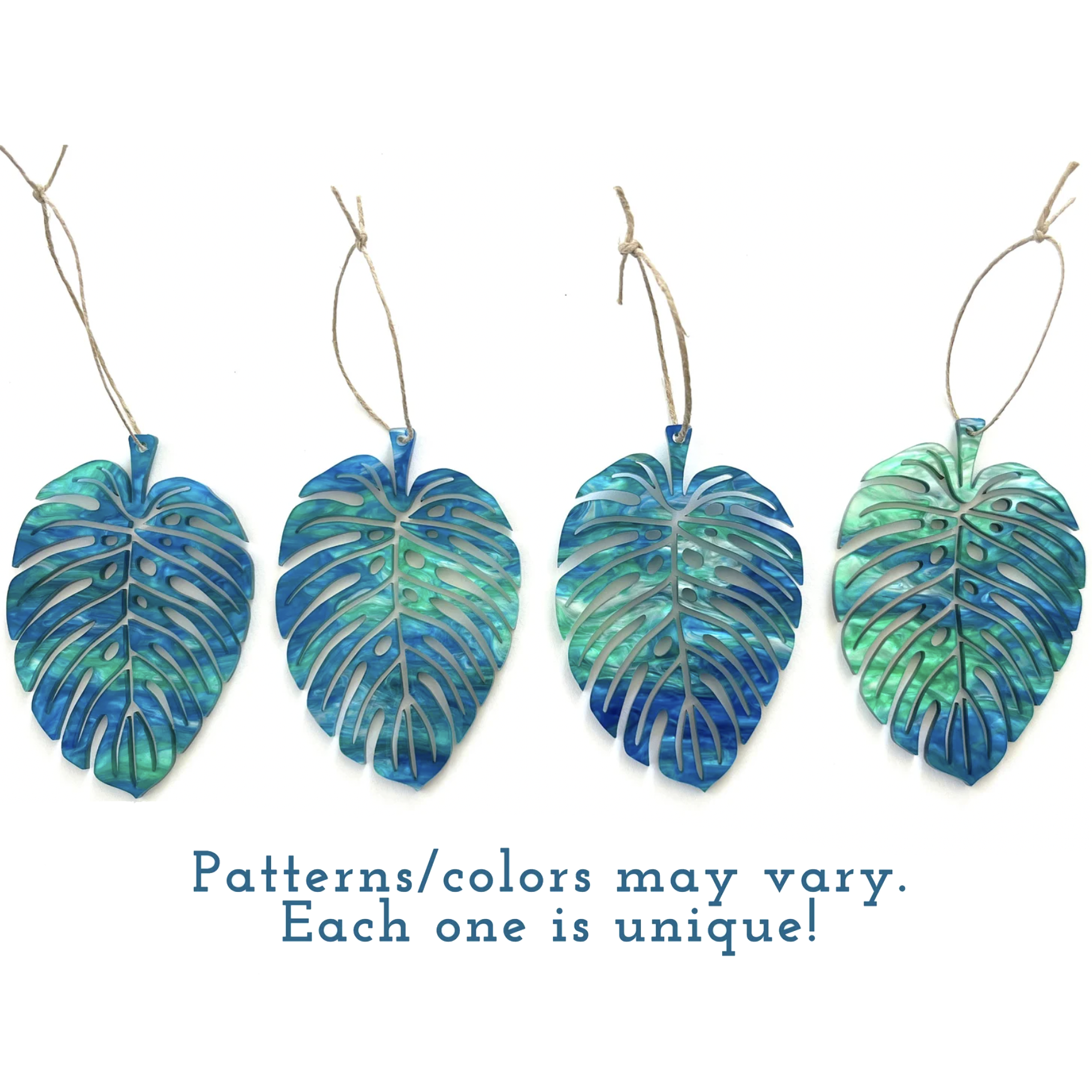 Art by Sharell - Wholesale Ornament - Monstera Leaf Ornament | Tropical Hanging Decor5