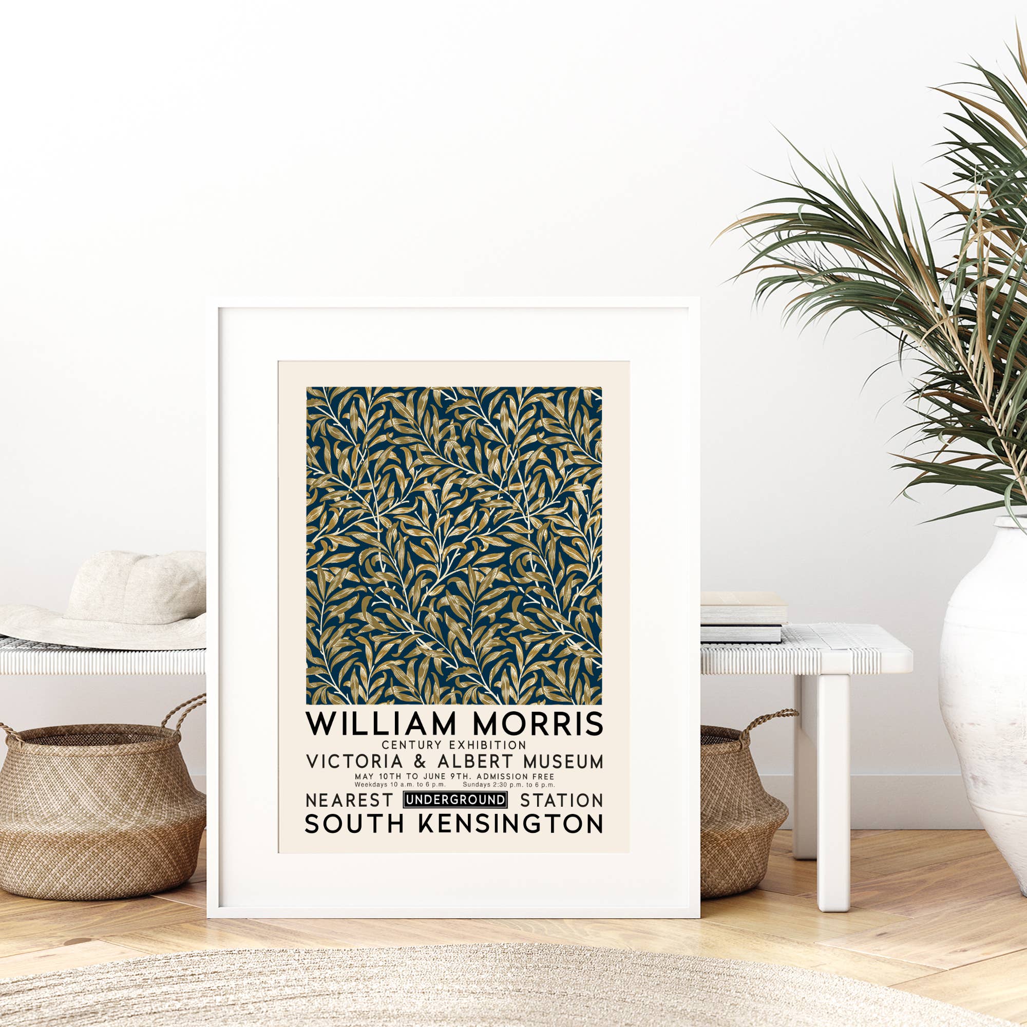 Sugar & Canvas - Wholesale Art Print - William Morris Willow Bough Vintage Poster Art Print W164