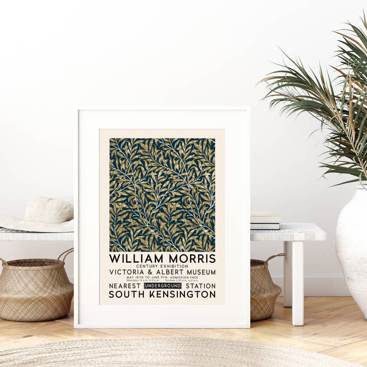 Sugar & Canvas - Wholesale Art Print - William Morris Willow Bough Vintage Poster Art Print W164