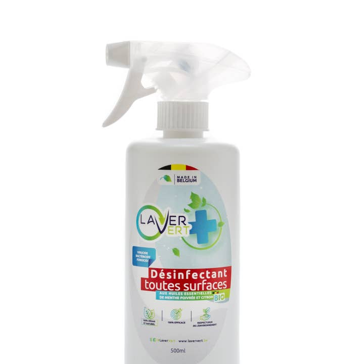LaverVert Savon de Namur - Wholesale Multi-Surface Cleaner - Natural disinfectant spray for all surfaces 500ml
