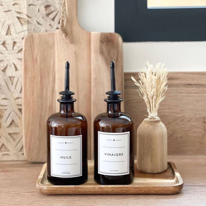 Les Flacons de l’Apothicaire – wholesale Oil/vinegar dispenser – Vinegar - Amber Bottle2