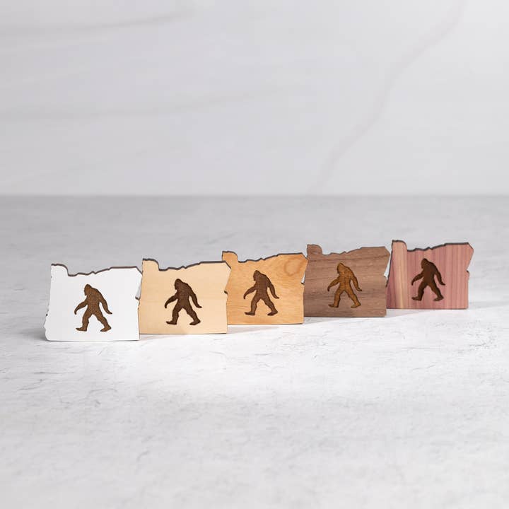 Oregon Sasquatch Bigfoot Magnet for wholesale by LeeMo Designs