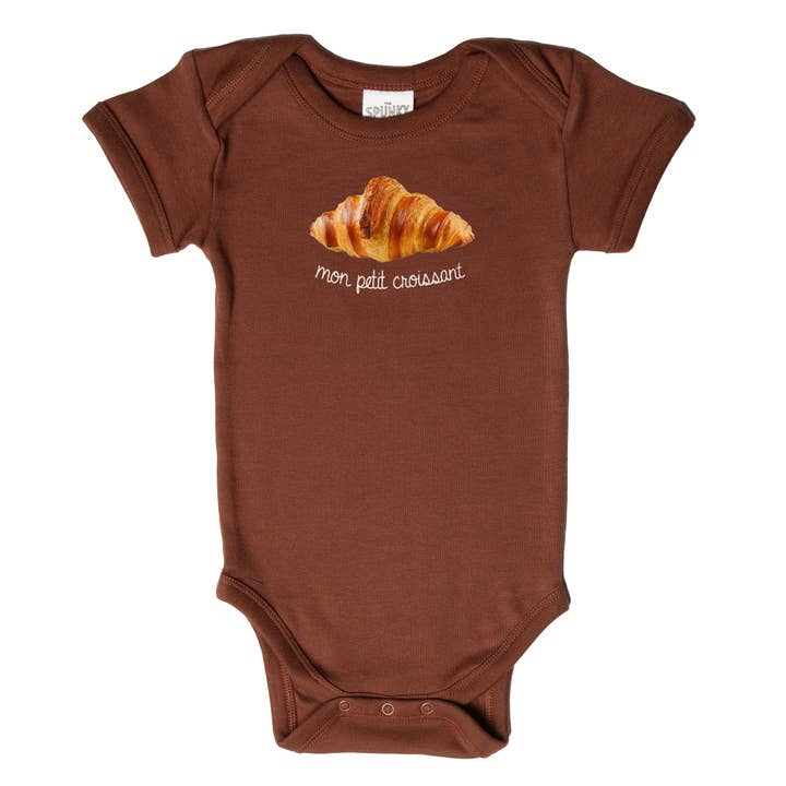 Spunky Stork - Wholesale Screen Printed T-Shirt - Kids - Mon Petit Croissant Organic Cotton French Baby Toddler Shirt