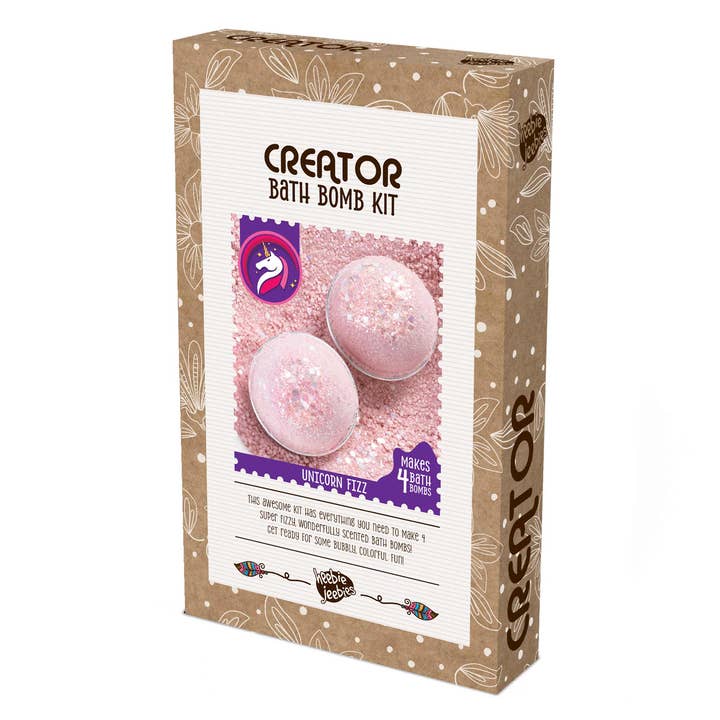Kit de fabrication de bombes de bain Créateur Licorne Effervescente pour la vente par Heebie Jeebies USA