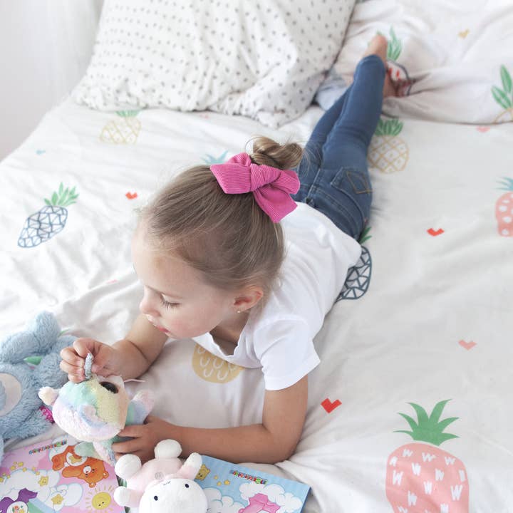 Corduroy Bow - Hair Clip for Children for wholesale by Lox Lion