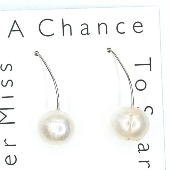 Pearl On Wishbone Wire for wholesale by Beauty In Stone Jewelry