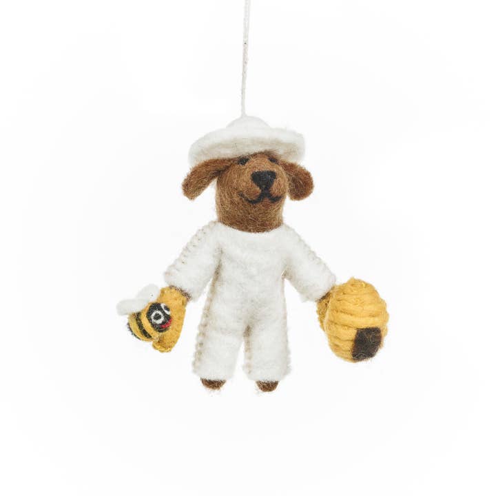 Handmade Felt Howie Honey Bee Bear Hanging Decoration Handmade Felt Howie Honey Bee Bear Hanging Decoration