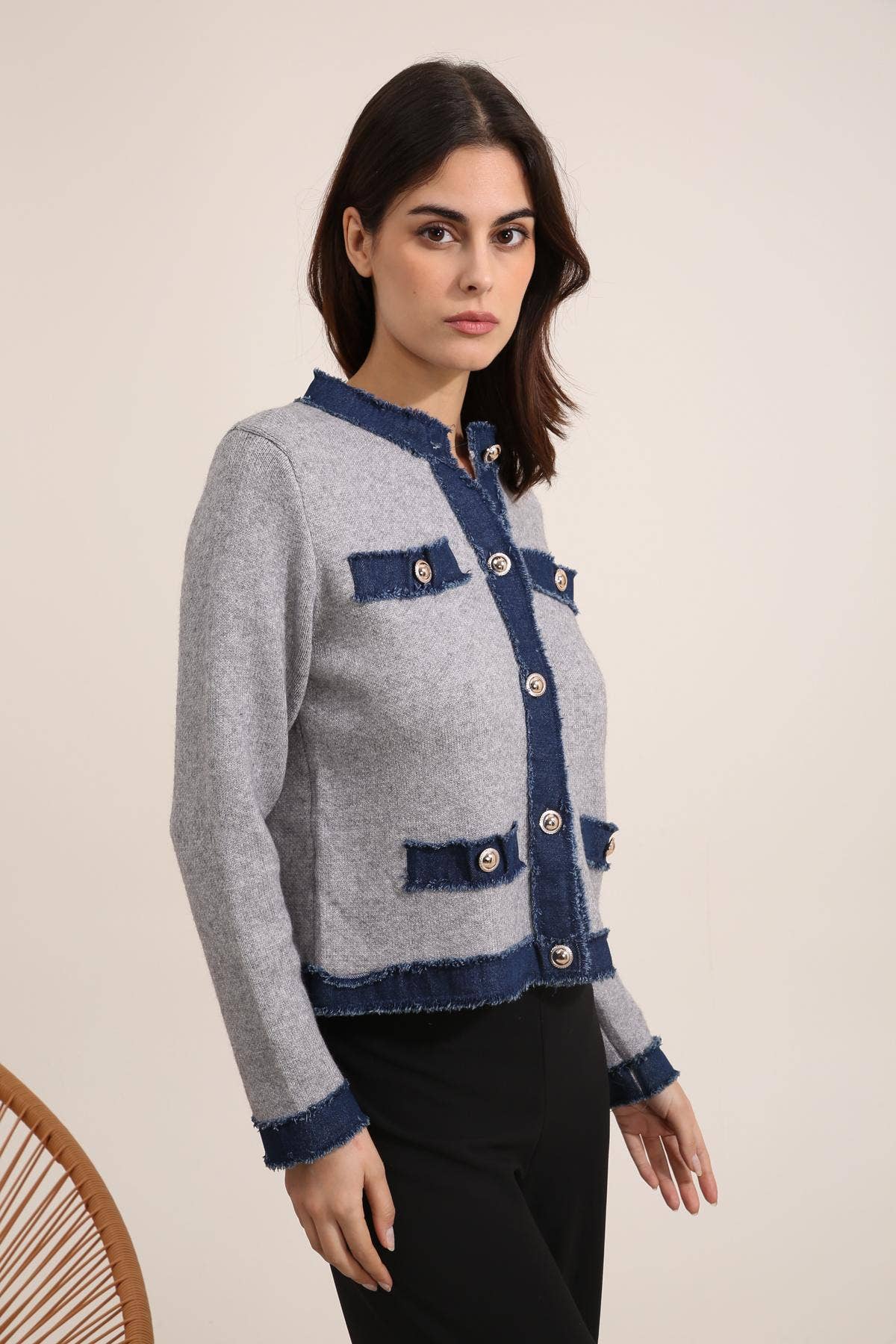 Cherry Paris – Cardigan - Mulher por atacado – Colete Duna - IS246532