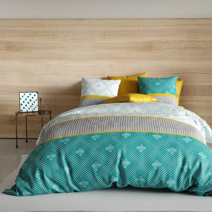 3-Piece Duvet Cover Set 100% Cotton Ubud 240x220cm for wholesale by Atelier Du Coton