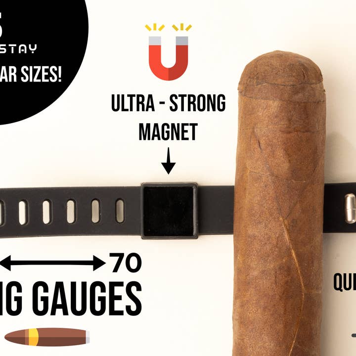 HODL 21 - Wholesale Humidor/Cigar Accessory - StogieStay Magnetic Stogie Holder - Portable Cigar Clip3